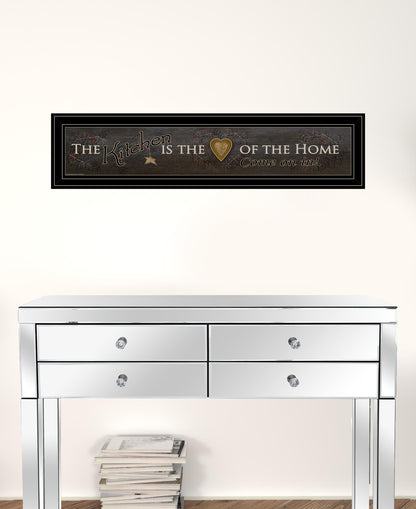 Kitchen is the Heart of the Home 12 Black Framed Print Kitchen Wall Art
