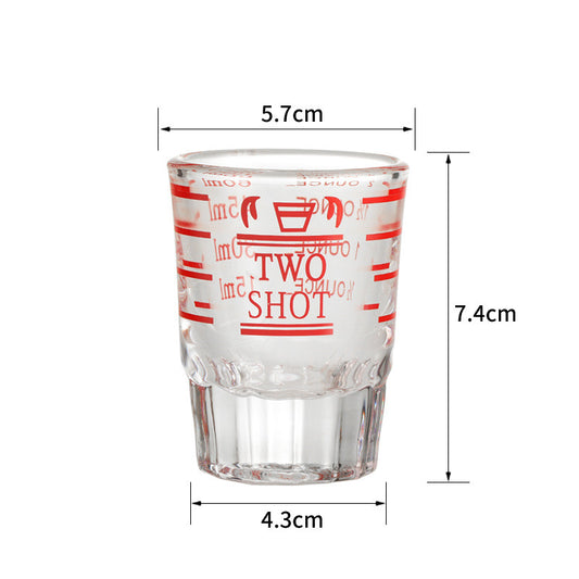 Color: 8Style - American Espresso Cup Ounce Cup Glass Ounce Cup Graduated Extraction Cup