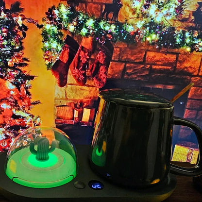 Multicolor Aromatherapy Night Lamp, Pad, Cup/Bowl Warmer. Keep Coffee, Tea, Drinks and Soup Warm - Office & Home Decoration - Essential Oils Diffuser Cool Humidifier