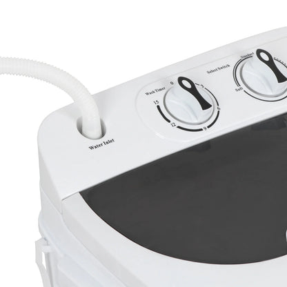 ZENY Home Compact Washing Machine Twin Tub Portable Mini 8 Washer + 5 Dryer (Dual, 13Lbs)