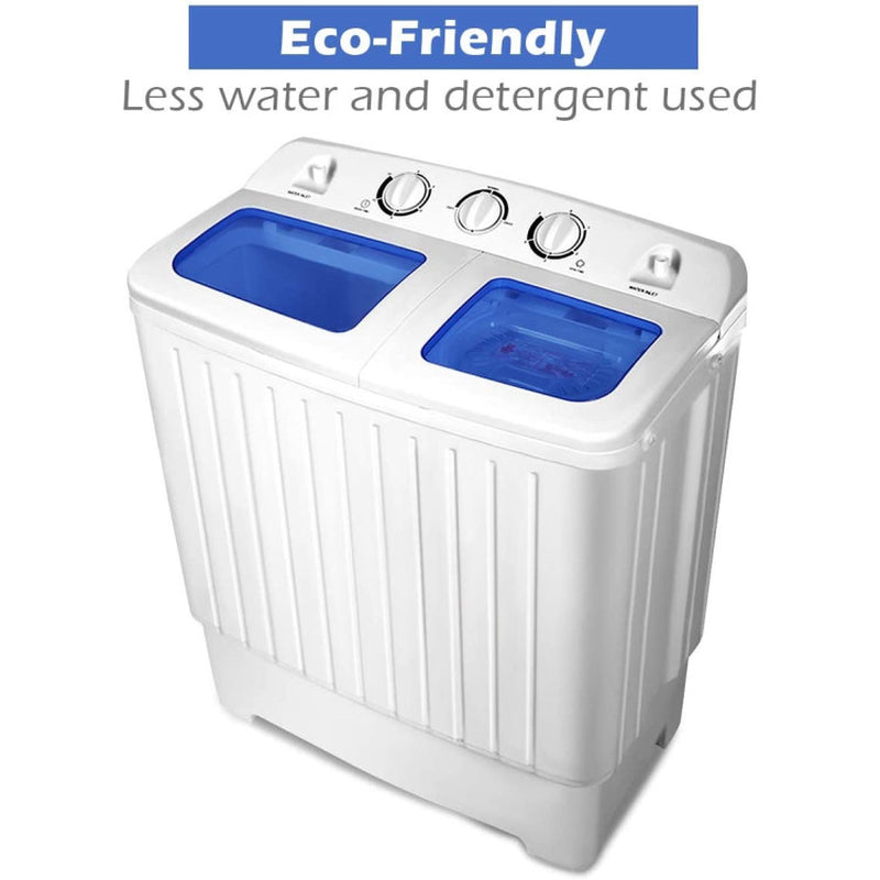 20 lbs Compact Twin Tub Washing Machine for Residential Use