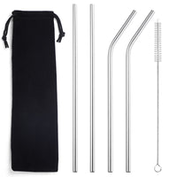 Color: Rose gold 6 piece set - 304 stainless steel straw