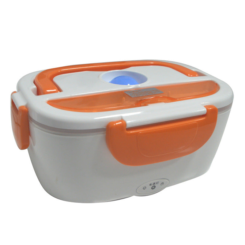 Color: Orange, Model: AU - Portable Electric Heating Lunch Box