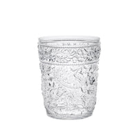 Set of Four Clear Paisley Acrylic Stemless Whiskey Glass
