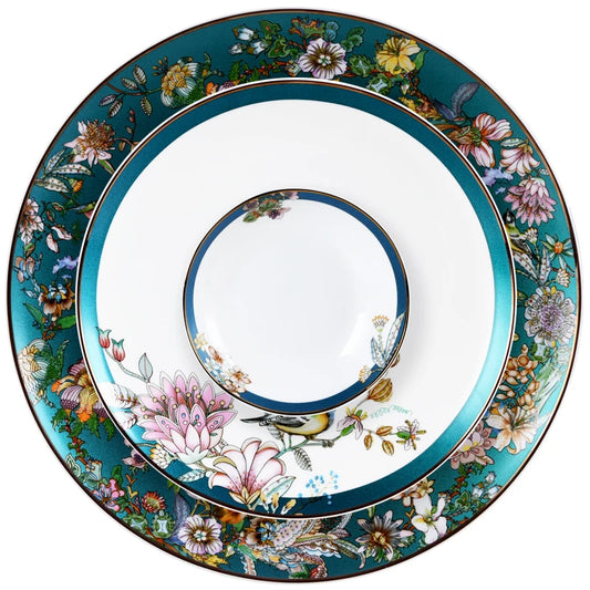Fine China Home Dinnerware Sets Christmas Gift Women Luxury Kitchen Dinnerware Plates Guests Vajilla De Platos Dishes Set