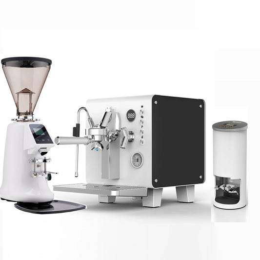 Tz Cube Original Sales Stainless Steel Dual Pressure Gauge Commercial Espresso Coffee Machine