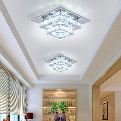 Finktonglan Modern Crystal LED Ceiling Light for Elegant Home Illumination