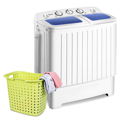 20 lbs Compact Twin Tub Washing Machine for Residential Use