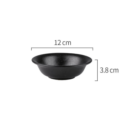 style: C, quantity: 4PCS - Featured Ceramic Bowl Rice Bowl, Household Drum-shaped Soup Bowl, Creative Korean Bowl, Rice Noodle Bowl, Retro Bowl, Kiln Bowl