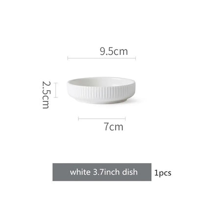 Nordic Ins Styel Ceramic Dinnerwar Matte Glazed Salad Dishes Soup Bowl Dinner Plates Serving Tray For Home Restaurant