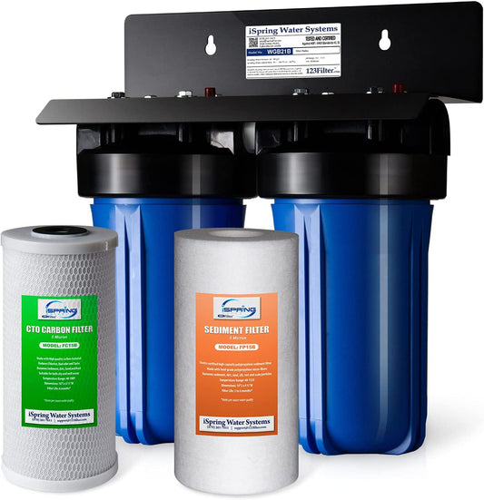 WGB21B 2-Stage Water Filtration System: Eliminate Chlorine, Odors, and Unpleasant Tastes for a Healthier Home