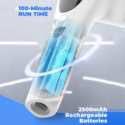Electric Spin Scrubber - 2024 Advanced IPX7 Waterproof Bathroom Cleaning Brush with Extended Handle, Three Speed Settings, and Interchangeable Heads for Tub, Shower, and Tile Floor Maintenance