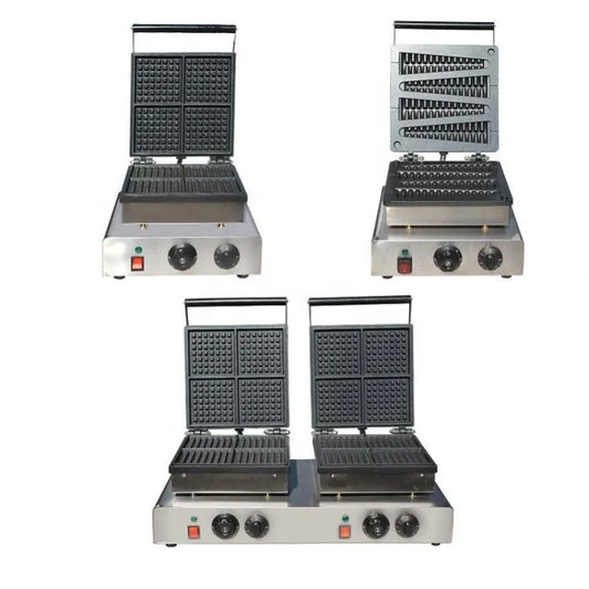 electric sandwich maker detachable stainless steel grill breakfast toaster waffle machine bakeware non-stick bubble cake oven
