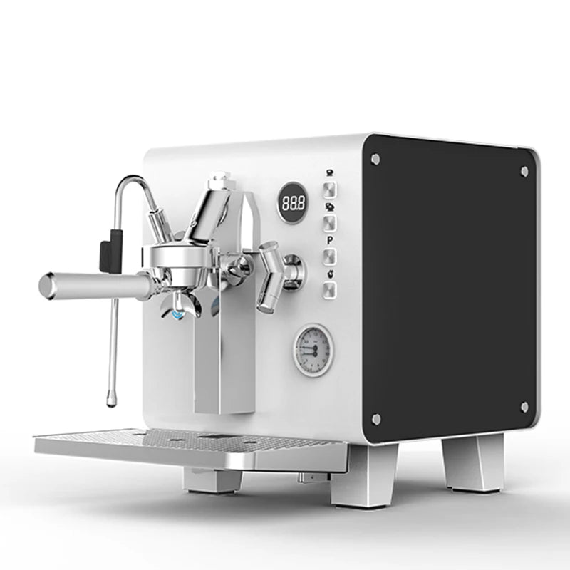 Tz Cube Original Sales Stainless Steel Dual Pressure Gauge Commercial Espresso Coffee Machine