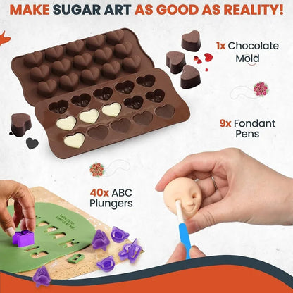 700PCs Cake Decorating Kit with Baking Supplies-Cake Turntable for Decorating with Baking Pans, Leveler, 24 Numbered Piping Tips
