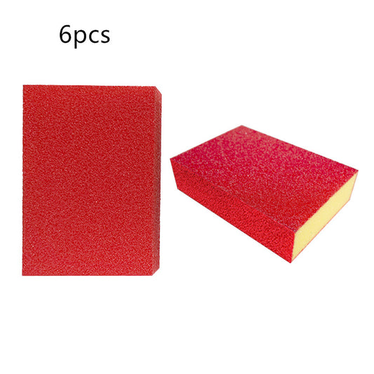 quantity: Redx6Pc - Kitchen Brush Accessories Magic Eraser Cotton Nano Emery Sponges For Office Bathroom Dish Cleaning Cleaner Magic Sponge Tool