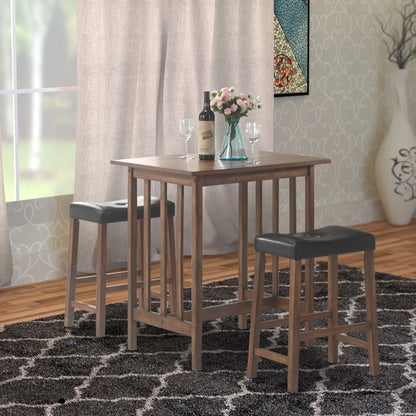 Coaster Company 3-Piece Table Set, Nut Brown
