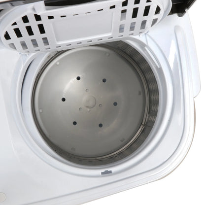 ZENY Home Compact Washing Machine Twin Tub Portable Mini 8 Washer + 5 Dryer (Dual, 13Lbs)