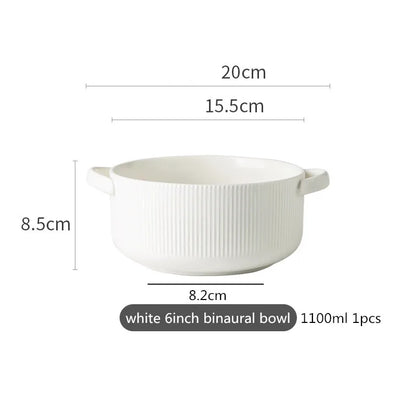 Nordic Ins Styel Ceramic Dinnerwar Matte Glazed Salad Dishes Soup Bowl Dinner Plates Serving Tray For Home Restaurant