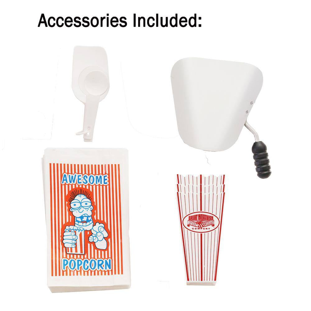 8 Oz. Movie Night Red Popcorn Machine with Cart