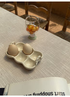 Color: Milk Coffee - Ceramic Personalized Egg Storage Container For Home Kitchen Use