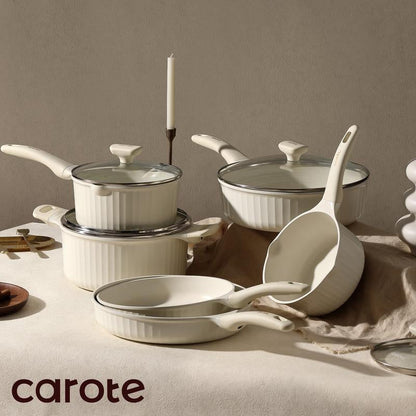 CAROTE 12-Piece Nonstick Cookware Set - Healthy, PFOS & PFOA Free for All Your Culinary Needs