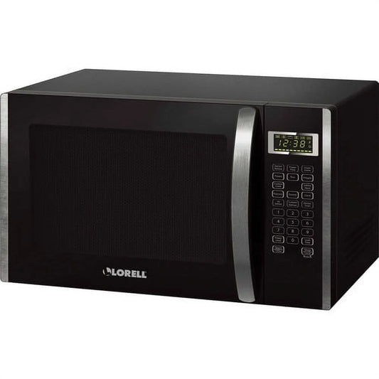 Lorell, LLR00231, 1.6 Cu Ft Microwave, Black,Silver
