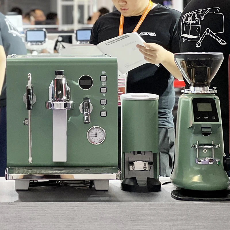 Tz Cube Original Sales Stainless Steel Dual Pressure Gauge Commercial Espresso Coffee Machine