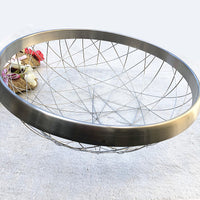 Fruit Basket Stainless Steel Fruit Plate Home Living Room Storage Basket