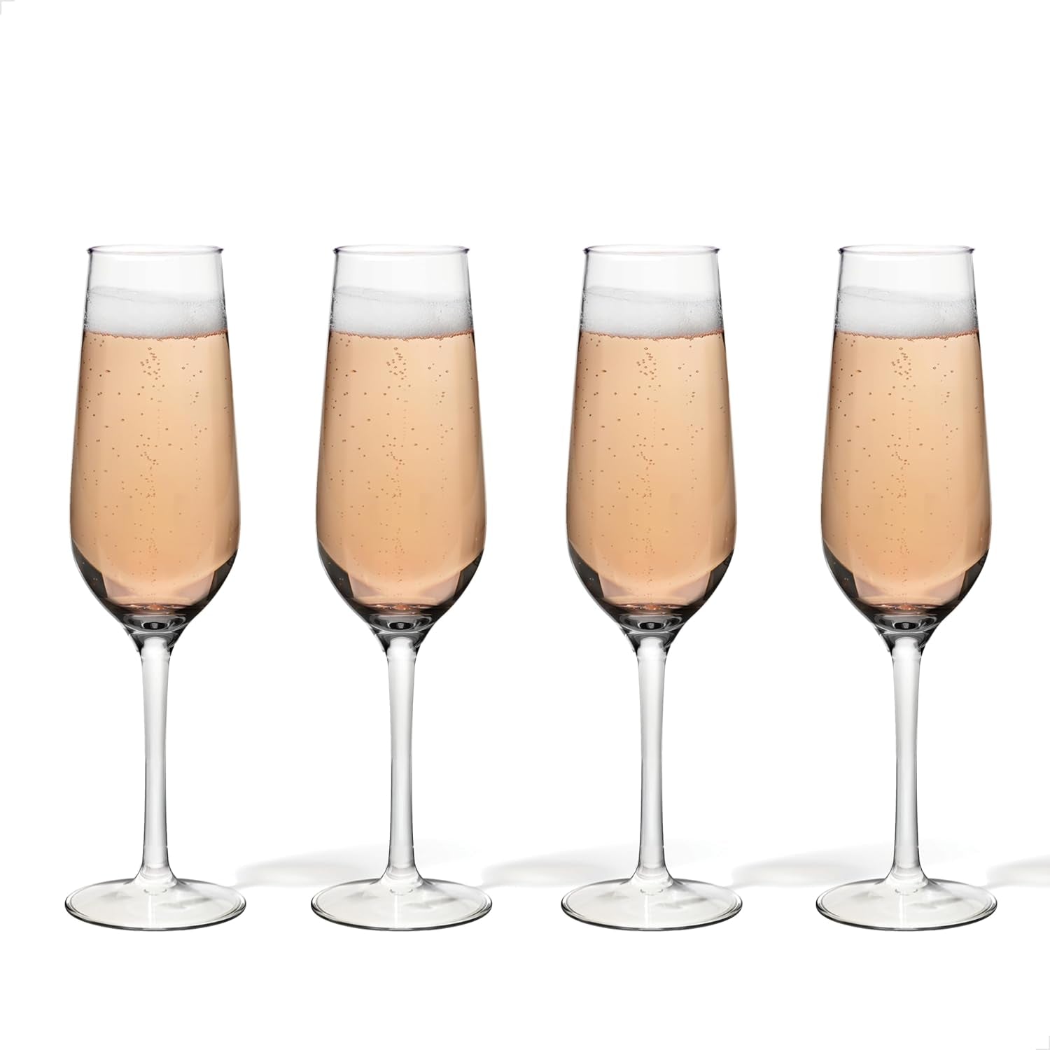 TOSSWARE Reserve 9oz Premium Tritan Champagne Flute Set of 4 - Unbreakable, Dishwasher Safe, and Heat Resistant