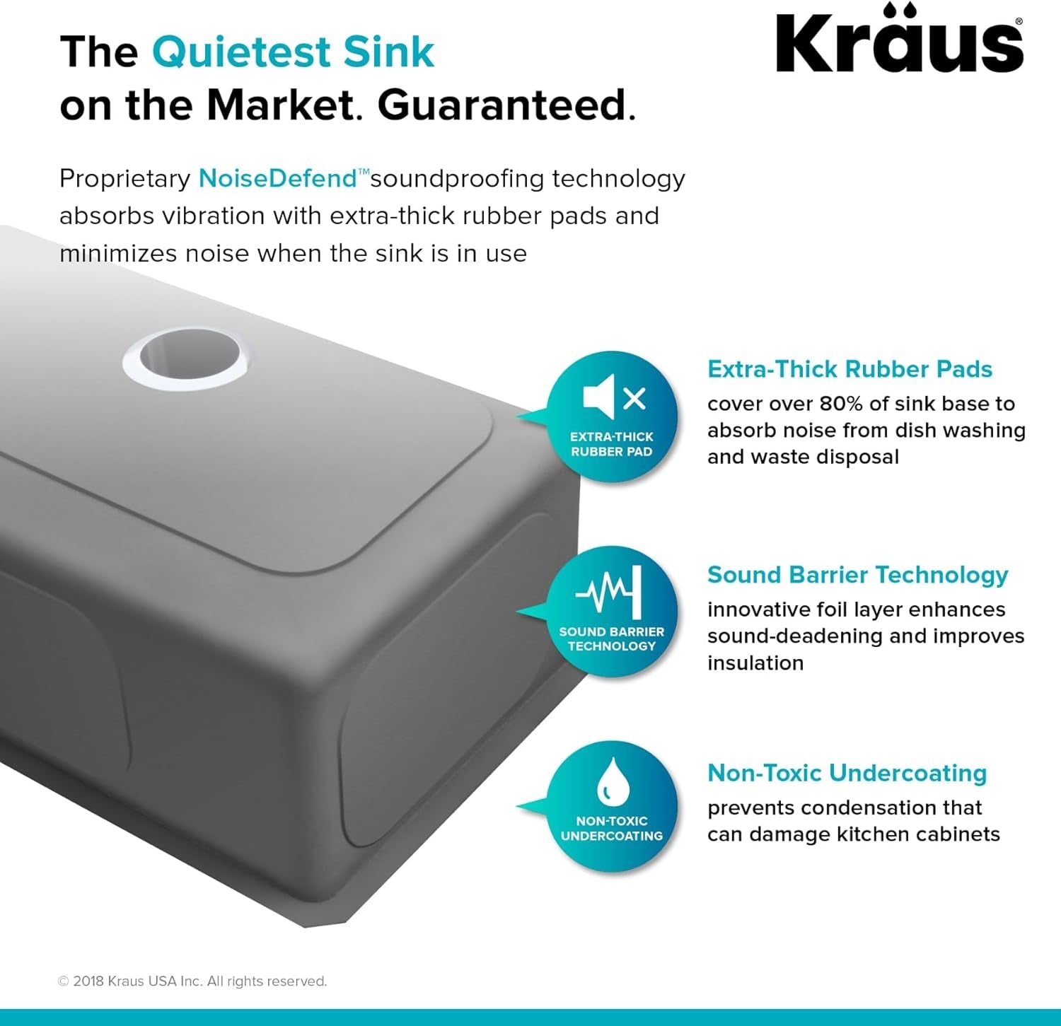KHU110-27 PRO 27-Inch Undermount Sink Bundle - Complete Set with Sink, Bottom Grid, Assembly, Drain Cap, and Kitchen Towel