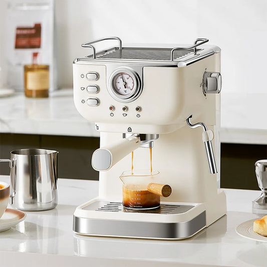Houselin Professional Espresso Machine 20 Bar with Cappuccino and Steam Milk Frother