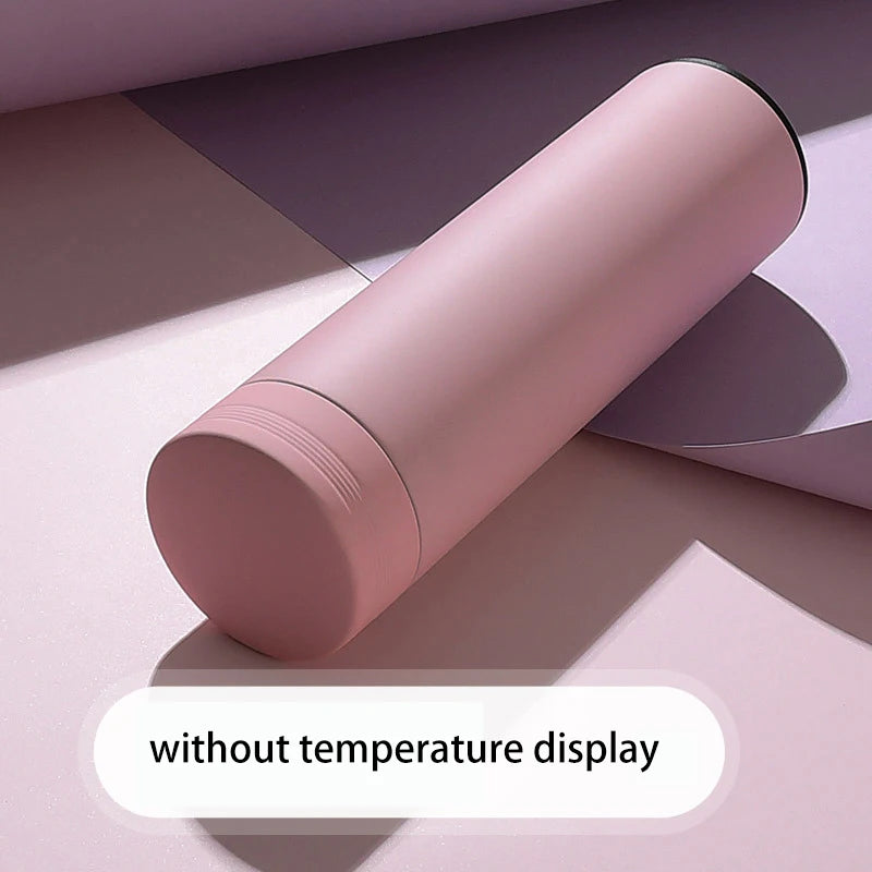 500ml Stainless Steel Smart Water Bottle with Temperature Display - Leakproof Vacuum Flask for Beverages - Perfect Holiday Gift