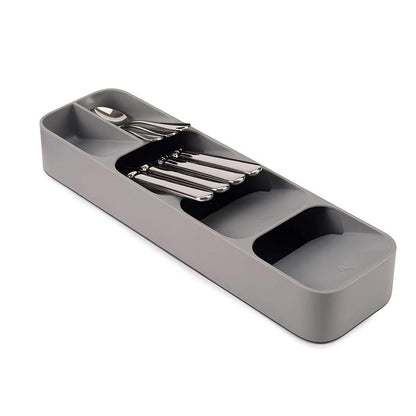 Multi Grid Cutlery Divider Organizer, 1 Count Multifunctional Knife and Fork Compartment Storage Box, Drawer Storage Tray for Kitchen, Summer Kitchen Accessories, Summer for Gift, Kitchen Gadgets