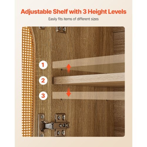 Bathroom Wall Cabinet, with 2 Doors and Adjustable Shelf, Over the Toilet Storage Medicine Cabinet Wall Mounted, Hanging Organizer with Shelves & Open Partition for Laundry Room Kitchen Restroom