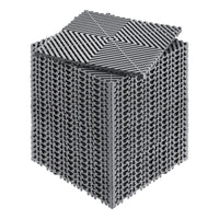 Interlocking Drainage Mat, 12 x 12 Modular Interlocking Cushion, 24 Pcs Splicing Drainage Mats, Non-Slip Gray PP Drainage Floor Tile and Shower Mat, for Garage, Garden, Kitchen & Outdoor