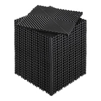 Interlocking Drainage Mat, 12 x 12 Modular Interlocking Cushion, 24 Pcs Splicing Drainage Mats, Non-Slip Black PP Drainage Floor Tile and Shower Mat, for Garage, Garden, Kitchen & Outdoor