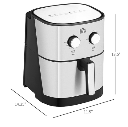 W2225141034 6.9qt Air Fryer - 85% Less Oil, Low Fat Cooking, 1700W Electric Oven, 400F, Split Oil Filter