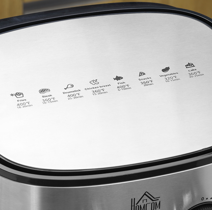 W2225141034 6.9qt Air Fryer - 85% Less Oil, Low Fat Cooking, 1700W Electric Oven, 400F, Split Oil Filter