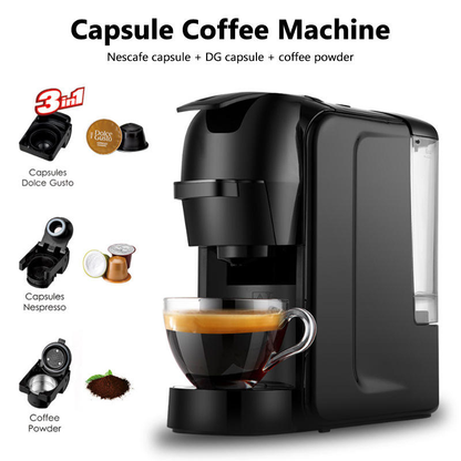 Multi-function Capsule Coffee Machine - PSST511 | Fully Automatic 3in1 Nespresso, Dolce Gusto, Coffee Powder