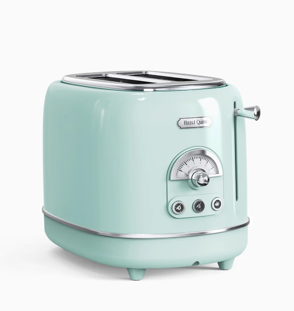 2-Slice Toaster SUS304 Food Grade 6 Browning Levels | Stylish High Lift Bar | Mint Green | Wide Slot | Thaw/Reheat/Cancel Functions