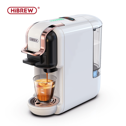 5-in-1 Automatic Espresso Machine with Water Level Line | 19Bar Hot and Cold Extract | French Mocha & Italian Coffee | 600L Water Tank | Touch Sense | 1450W | Kcup & Nespresso Capsule Compatible