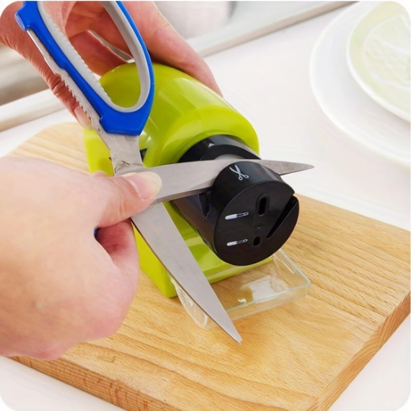 1pc Kitchen Electric Knife Sharpener - Multifunctional High-Speed Sharpening System