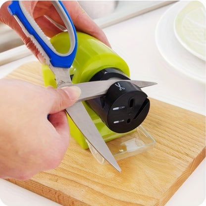 1pc Kitchen Electric Knife Sharpener - Multifunctional High-Speed Sharpening System