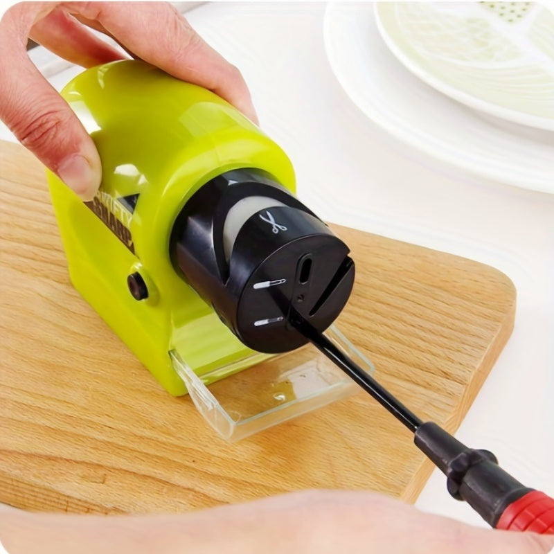 1pc Kitchen Electric Knife Sharpener - Multifunctional High-Speed Sharpening System