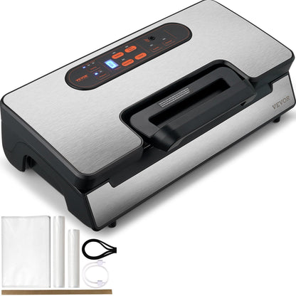 VEVOR Vacuum Sealer Machine - 90Kpa Dual Pump and Dual Sealing - Keep Food Fresh and Save Money