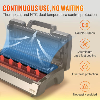 VEVOR Vacuum Sealer Machine - 90Kpa Dual Pump and Dual Sealing - Keep Food Fresh and Save Money