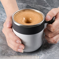 Revolutionize Your Kitchen with the Automatic Stirring Cup - The Ultimate Charging Magnetized Coffee Milk Mixer for Small Kitchen Appliances!