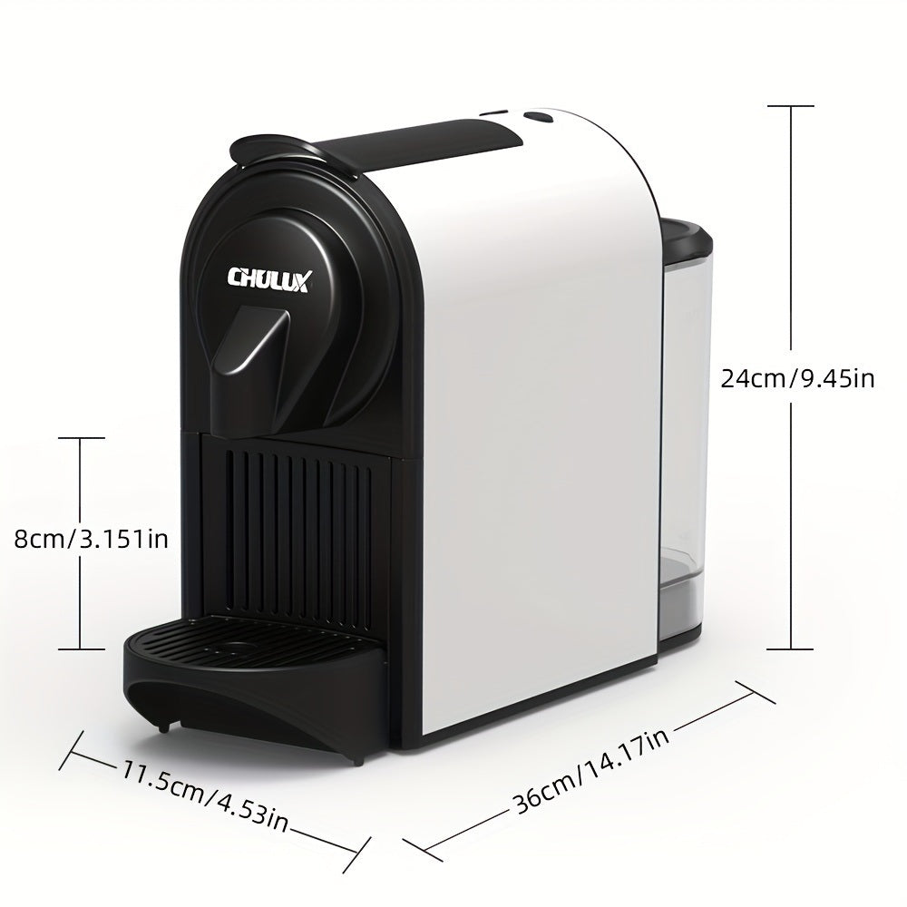CHULUX 1400W Espresso Machine for Nespresso Capsules: Premium Italian 20 Bar ODE Pump Espresso Maker - Perfect for Office & Coffee Lovers