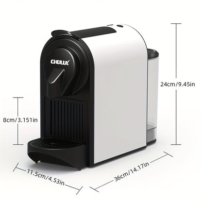 CHULUX 1400W Espresso Machine for Nespresso Capsules: Premium Italian 20 Bar ODE Pump Espresso Maker - Perfect for Office & Coffee Lovers